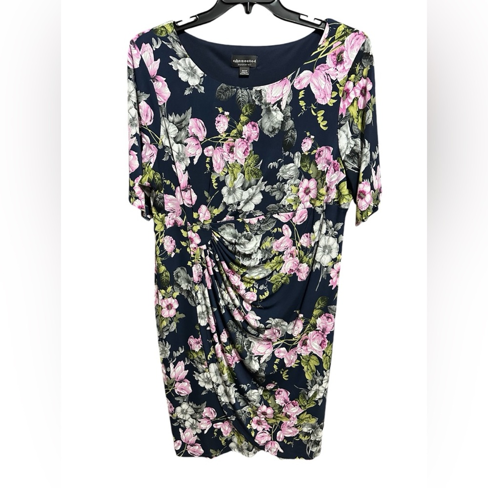 Connected apparel lilac floral dress